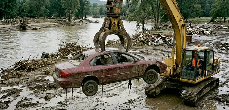 Flood-Damaged Junk Car Disposal in New York